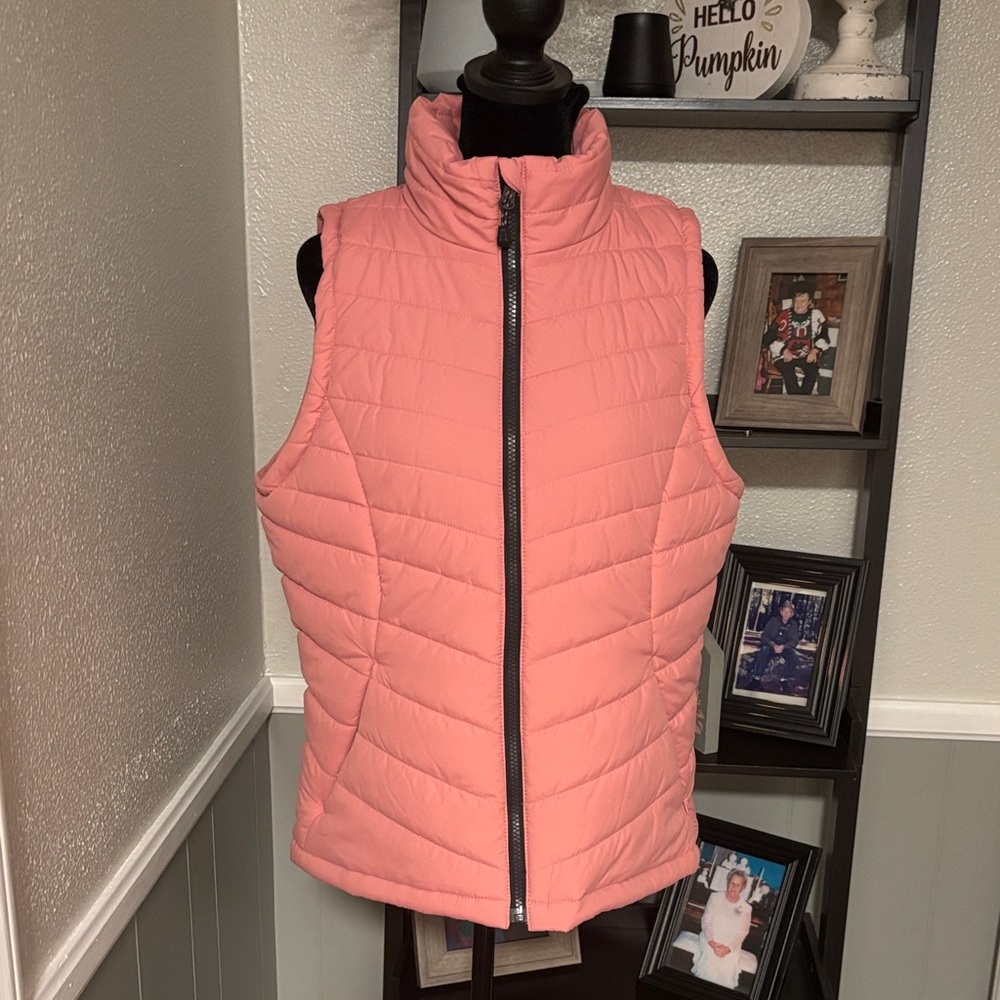 Women's Pink Quilted Vest